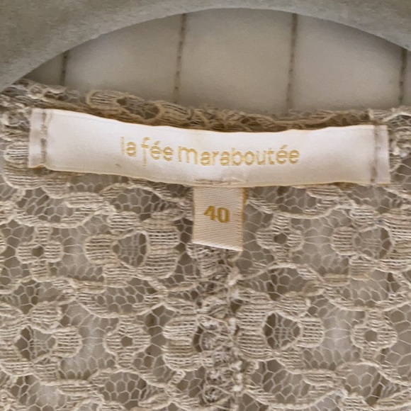 La Fée Maraboutée Beige Lace Jacket 🔥NWOT - Picture 4 of 7